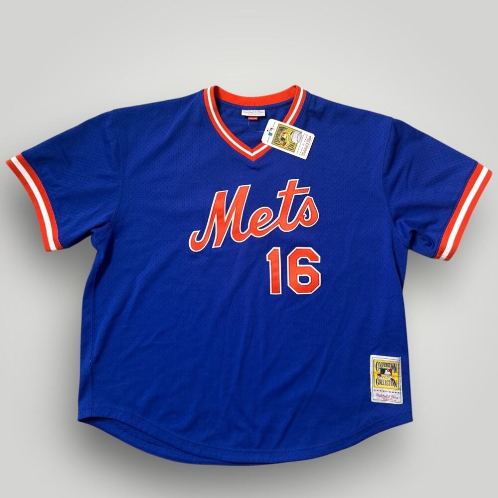 MITCHELL & NESS AUTHENTIC 52 2XL NEW YORK METS DWIGHT GOODEN VINTAGE JERSEY